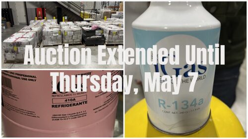 U.S. Customs Seized Refrigerant Auction (April 27-May 7)
