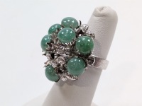 10K Green Stone Ring