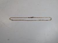14K Yellow Gold Figaro Style Chain