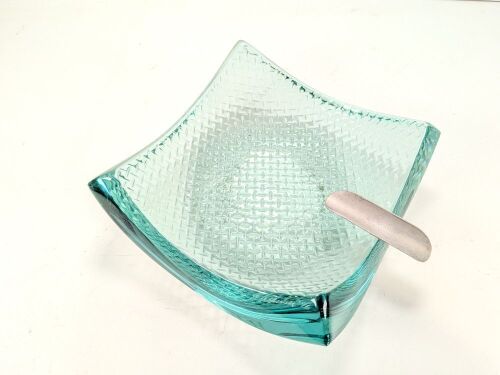Stephen Schlanser Art Glass Ashtray