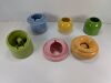 (6) Assorted Ceramic Ashtray's