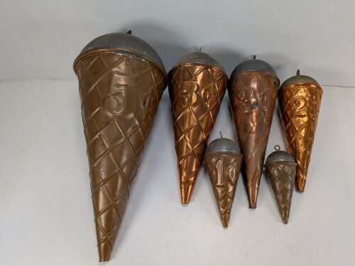 Copper Ice Cream Display Figurals