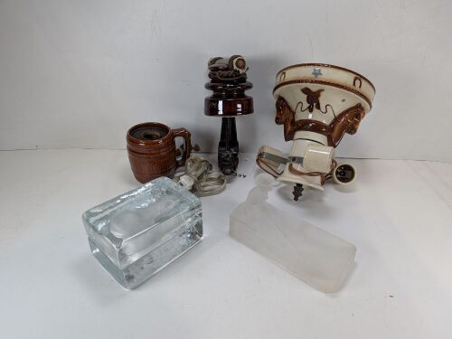 Porcelain Lights & Art Deco Glass