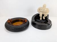 Vintage Michelin & Firestone Ashtray's
