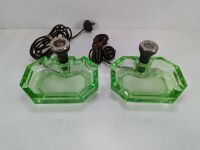 (2) Uranium Glass Lighters