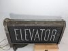 Metal Light-Up "Elevator" Sign w/ Switch - 8