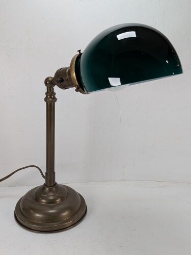 Brass Bankers Lamp