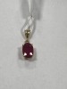 18K Gold, Ruby & Diamond Pendant (Pompano Beach, FL) - 3