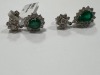 18K Gold, Emerald & Diamond Earrings (Pompano Beach, FL) - 4