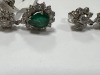 18K Gold, Emerald & Diamond Earrings (Pompano Beach, FL) - 5