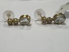 18K Gold, Aquamarine & Diamond Earrings (Pompano Beach, FL) - 2