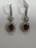 18K Gold, Ruby & Diamond Earrings (Pompano Beach, FL) - 4