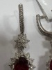18K Gold, Ruby & Diamond Earrings (Pompano Beach, FL) - 11