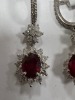18K Gold, Ruby & Diamond Earrings (Pompano Beach, FL) - 12