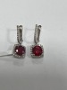 18K Gold, Ruby & Diamond Earrings (Pompano Beach, FL) - 4