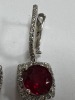 18K Gold, Ruby & Diamond Earrings (Pompano Beach, FL) - 6