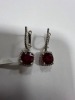 18K Gold, Ruby & Diamond Earrings (Pompano Beach, FL) - 8