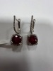 18K Gold, Ruby & Diamond Earrings (Pompano Beach, FL) - 9