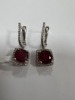 18K Gold, Ruby & Diamond Earrings (Pompano Beach, FL) - 10