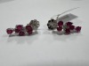 18K Gold, Ruby & Diamond Earrings (Pompano Beach, FL) - 4