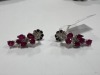 18K Gold, Ruby & Diamond Earrings (Pompano Beach, FL) - 6