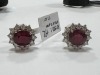 18K Gold, Ruby & Diamond Earrings (Pompano Beach, FL) - 2