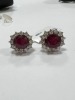 18K Gold, Ruby & Diamond Earrings (Pompano Beach, FL) - 3