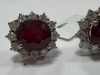 18K Gold, Ruby & Diamond Earrings (Pompano Beach, FL) - 5