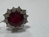 18K Gold, Ruby & Diamond Earrings (Pompano Beach, FL) - 6