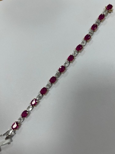 18K gold, Ruby & Diamond Bracelet (Pompano Beach, FL)