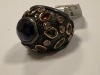 18K Gold Plated, Sterling Silver, Sapphire & Diamond Ring (Pompano Beach, FL) - 3
