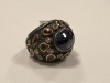 18K Gold Plated, Sterling Silver, Sapphire & Diamond Ring (Pompano Beach, FL) - 5