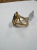 24K Gold Plated, Sterling Silver, Amethyst & Diamond Ring (Pompano Beach, FL) - 18