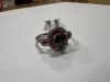 18K Gold, Black Diamond, Ruby Ring (Pompano Beach, FL) - 4