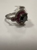18K Gold, Black Diamond, Ruby Ring (Pompano Beach, FL) - 5