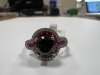 18K Gold, Black Diamond, Ruby Ring (Pompano Beach, FL)