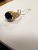 18K Gold, Sapphire & Brown Diamond Ring (Pompano Beach, FL) - 8