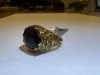 18K Gold, Sapphire & Brown Diamond Ring (Pompano Beach, FL) - 18