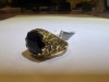 18K Gold, Sapphire & Brown Diamond Ring (Pompano Beach, FL) - 19