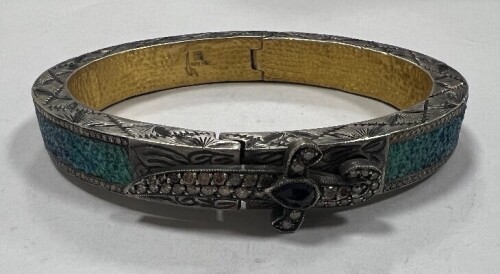 Arto Karaman 24K Gold Plated, Sterling Silver & Diamond Bracelet (Pompano Beach, FL)