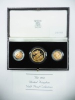1984 United Kingdom Gold 3 Proof Collection (Laredo, TX)