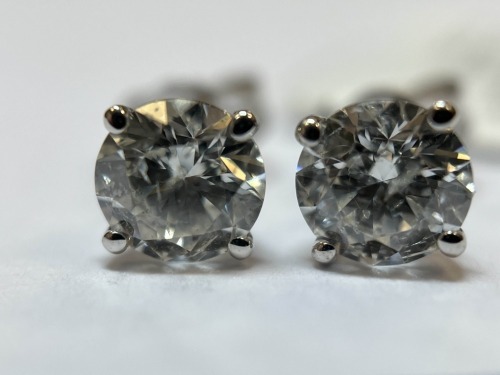 14K Gold & Diamond Earrings (Pompano Beach, FL)