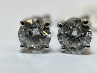 14K Gold & Diamond Earrings (Pompano Beach, FL)