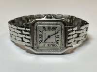 Cartier Panthere Stainless & Diamond Watch (Pompano Beach, FL)