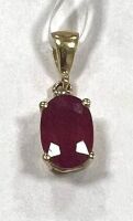 18K Gold, Ruby & Diamond Pendant (Pompano Beach, FL)