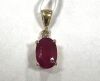 18K Gold, Ruby & Diamond Pendant (Pompano Beach, FL) - 2