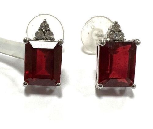 18K Gold, Ruby & Diamond Earrings (Pompano Beach, FL)