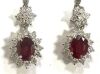 18K Gold, Ruby & Diamond Earrings (Pompano Beach, FL)