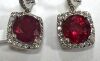18K Gold, Ruby & Diamond Earrings (Pompano Beach, FL)