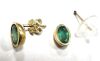 18K Gold & Emerald Earrings (Pompano Beach, FL)